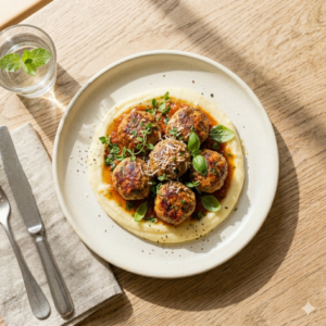 Albondigas con puré